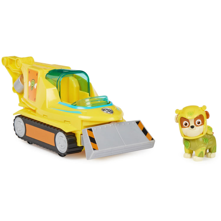 PAW Patrol Aqua Pups Transforming Vehicle with Collectible Action Figure Rubble