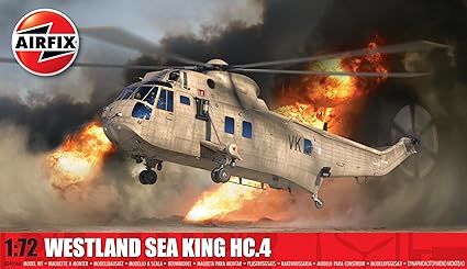 Airfix A04056A Westland Sea King Hc,4 Plastic Model Kits, Un-Painted