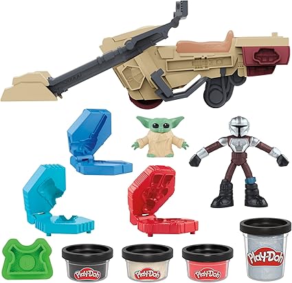 Play-Doh STAR WARS: THE MANDALORIAN Launching Speeder Playset