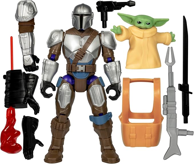 Star Wars MixMashers the Mandalorian and Grogu Customise Mix-And-Match Deluxe Action Figure Set & Accessories