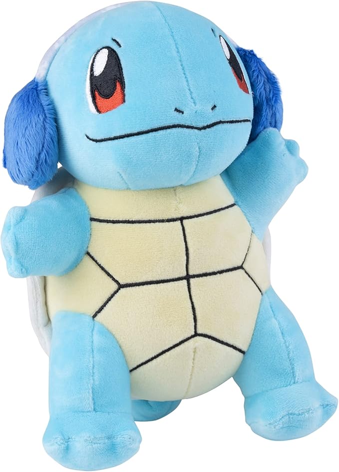 Pokémon Squirtle Seasonal 8-Inch Plush with Ear Muffs