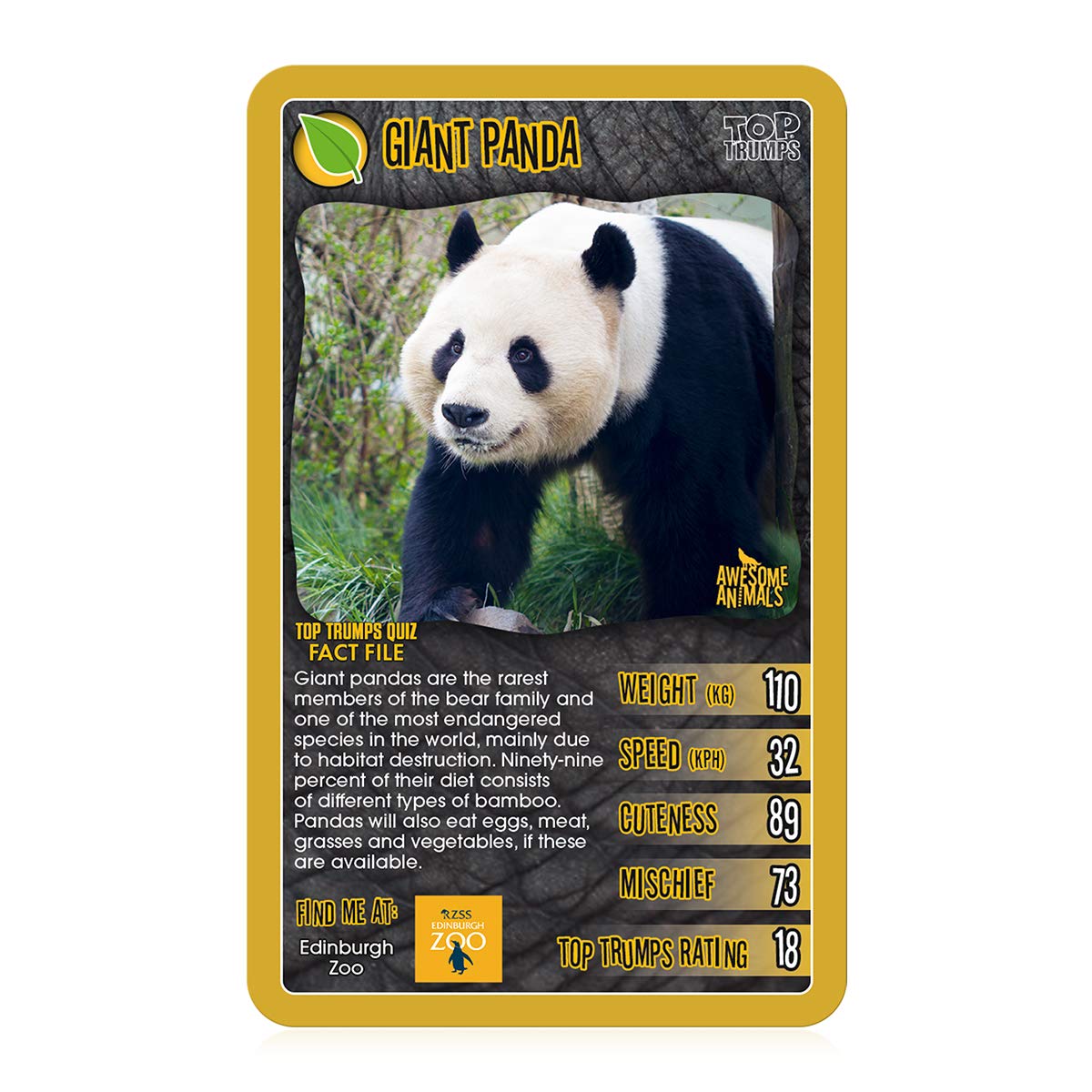 Top Trumps Kartenspiele - Awesome Animals Top Trumps Card Game