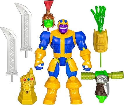 AVENGERS MixMashers Marvel Thanos Custom Mix-And-Match Deluxe Action Figure & Accessories, Purple