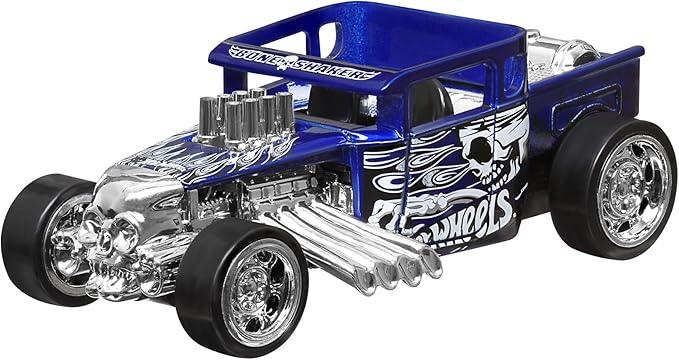 Hot Wheels Pull-Back Speeders Toy Car in 1:43 Scale, Pull Car Backward & Release, High-Performance, Collectible, With Rolomatic Engine or Door, Trunk or Hood that Opens, Models can vary, HPR70