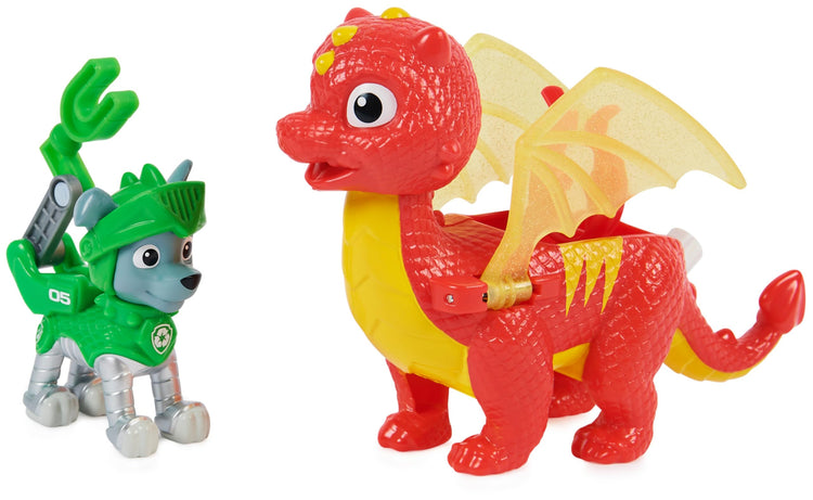 Paw Patrol, Rescue Knights Skye and Dragon Scorch Action Figures Default Title