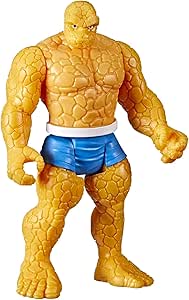 Marvel F3817 Fantastic Four Hasbro Legends Series 3.75-inch Retro 375 Collection Thing Action Figure Toy, Multi, One Size