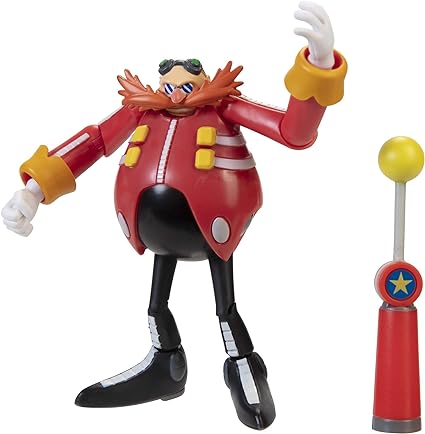 New Sonic The Hedgehog 4-inch Doctor Eggman Action Figure with Checkpoint Accessory
