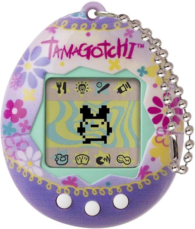 Bandai Tamagotchi Original Paradise Shell | Tamagotchi Original Cyber Pet 90s Adults and Kids Toy with Chain | Retro Virtual Pets are Great Boys and Girls Toys or Gifts for Ages 8+