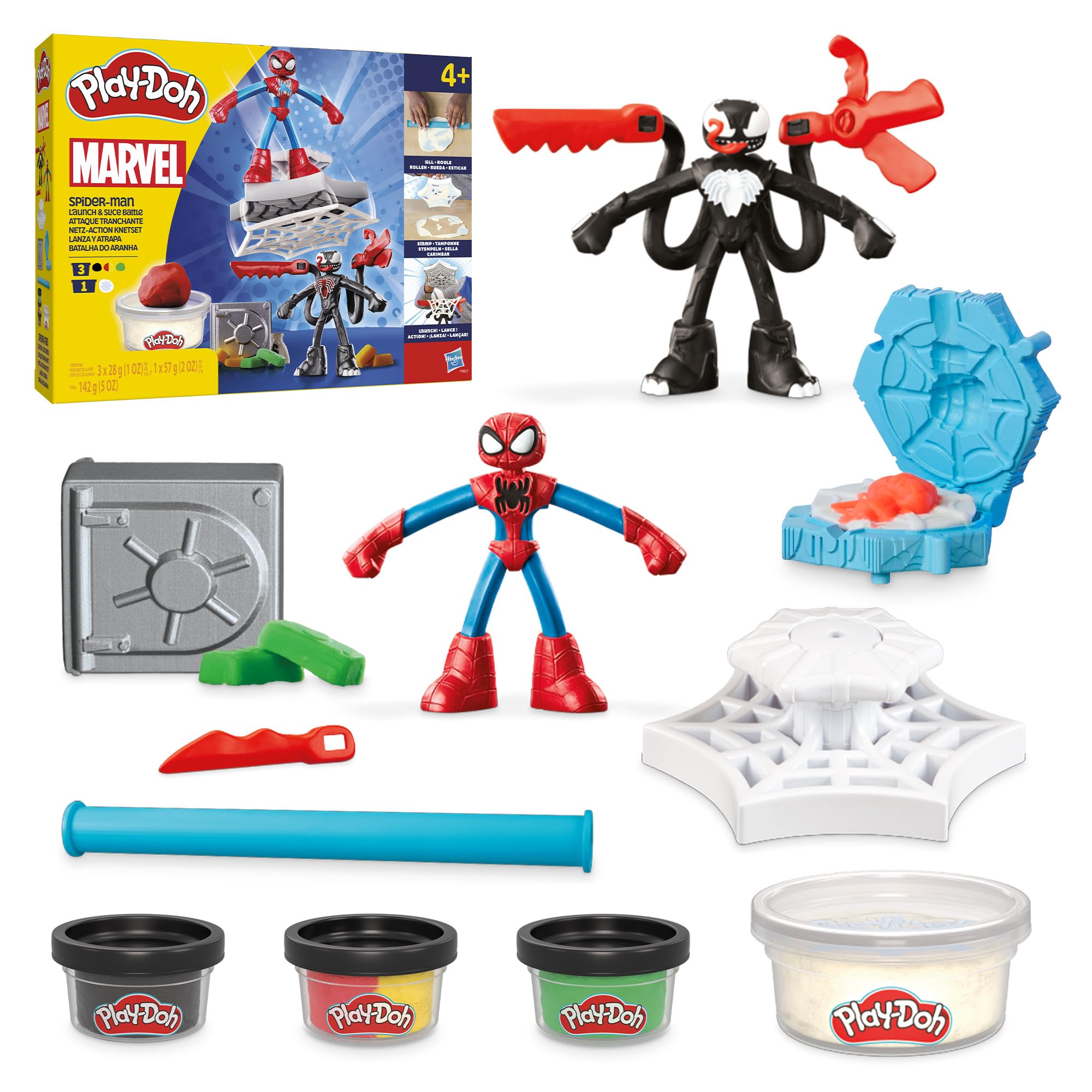 Play-Doh Marvel Spider-Man Launch & Slice Battle Playset