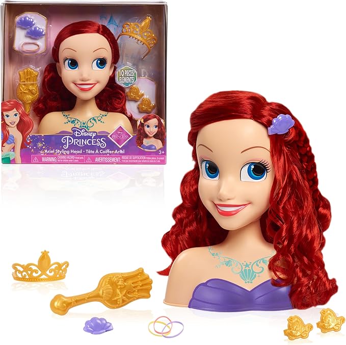 Disney Princess Ariel Styling Head, Multi Colour