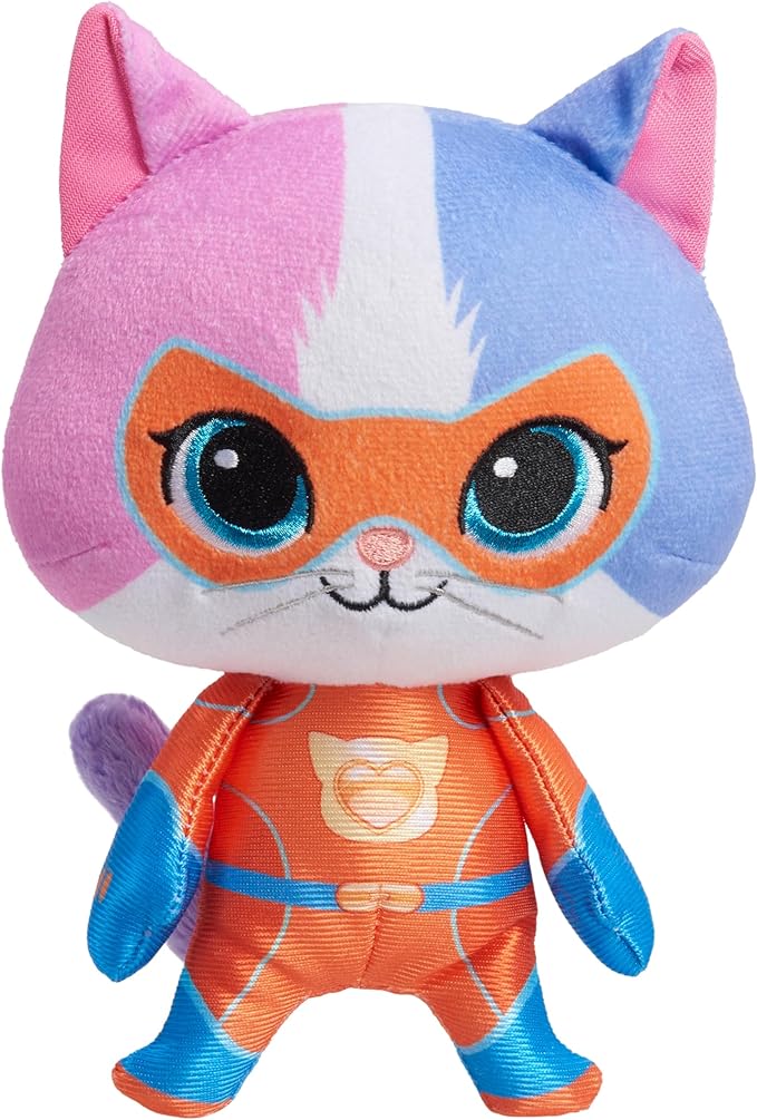 Just Play Disney Junior SuperKitties Small Plush Stuffed Animal, Buddy, Kitten, Kids Toys for Ages 2 Up