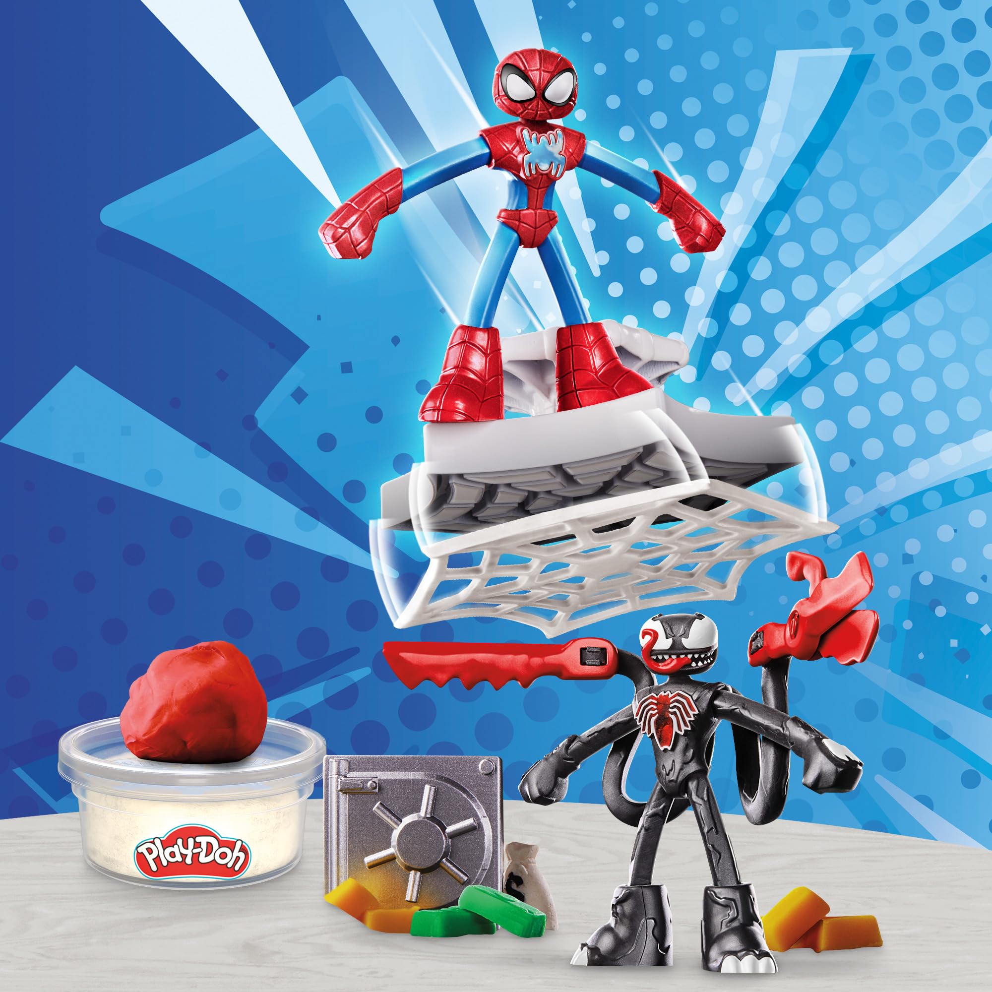 Play-Doh Marvel Spider-Man Launch & Slice Battle Playset