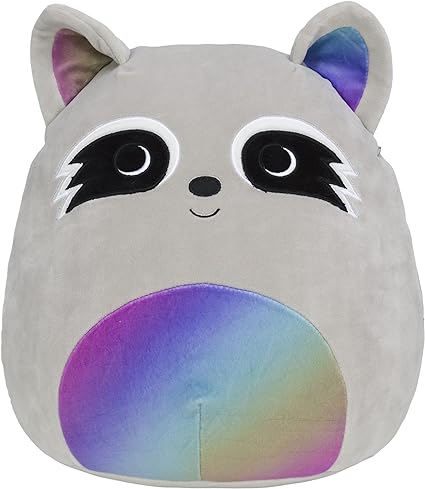 Squishmallows SQJW21-12RR-8 12" Max The Rainbow Racoon Ultra Soft Plush Toy