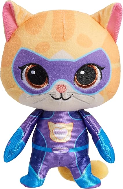 Just Play Disney Junior SuperKitties 7-inch Small Plush Stuffed Animal, Sparks, Kitten, Kids Toys for Ages 2 Up