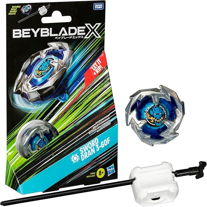 Beyblade X Sword Dran 3-60F Starter Pack Top and Launcher