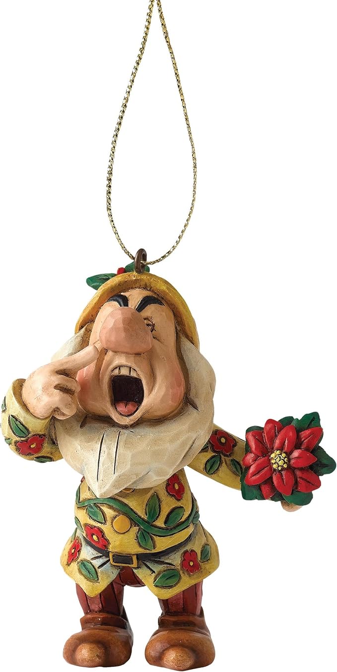 Disney Traditions Sneezy Hanging Ornament, White