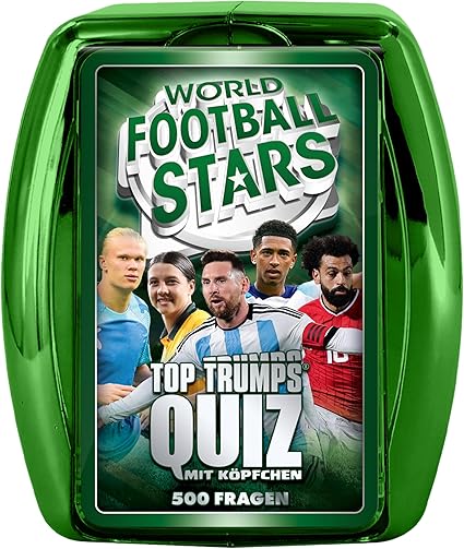 Top Trumps Winning Moves Quiz - World Football Stars Green Case - Age 8+ - German