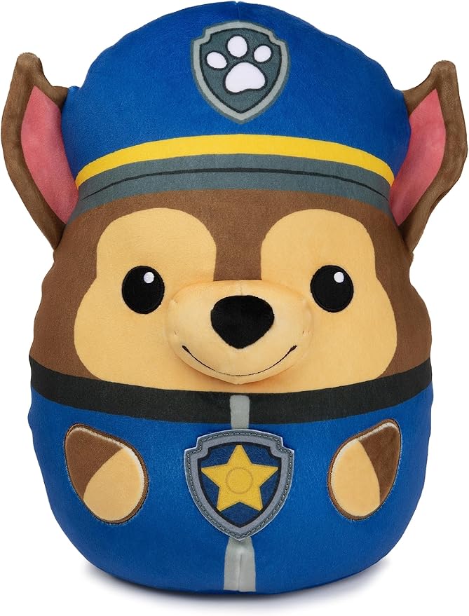 Paw Patrol GUND Chase Squish Plush, Official Toy from the Hit Cartoon, Squishy Stuffed Animal for Ages 1 and Up, 30.48cm