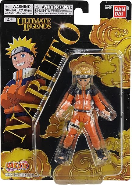 BANDAI Ultimate Legends Naruto Action Figure | Child Naruto Uzumaki Anime Figure | 12cm Naruto Figure with 15+ Points Of Articulation Collectable Anime Merch | Naruto Themed Anime Gifts