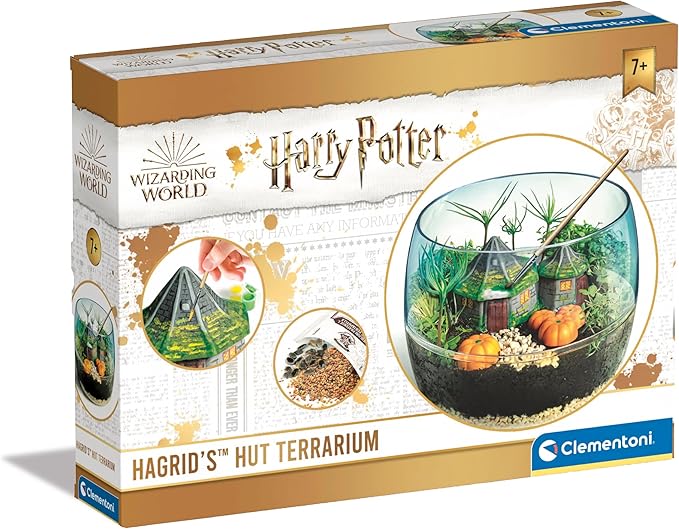 Clementoni- Harry Potter Terrarium Kit: Build Your Magical Greenhouse, Educational Sceintific Toys (7+ Years)