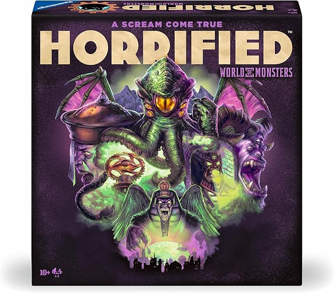 Ravensburger Horrified World of Monsters Game Immersive Strategy Board Game for Adults and Kids Age 10 Years Up - 2 to 5 Players - 2024