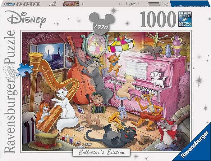 Ravensburger Disney Collector's Edition Aristocats 1000 Piece Jigsaw Puzzle for Adults and Kids Age 12 Years Up