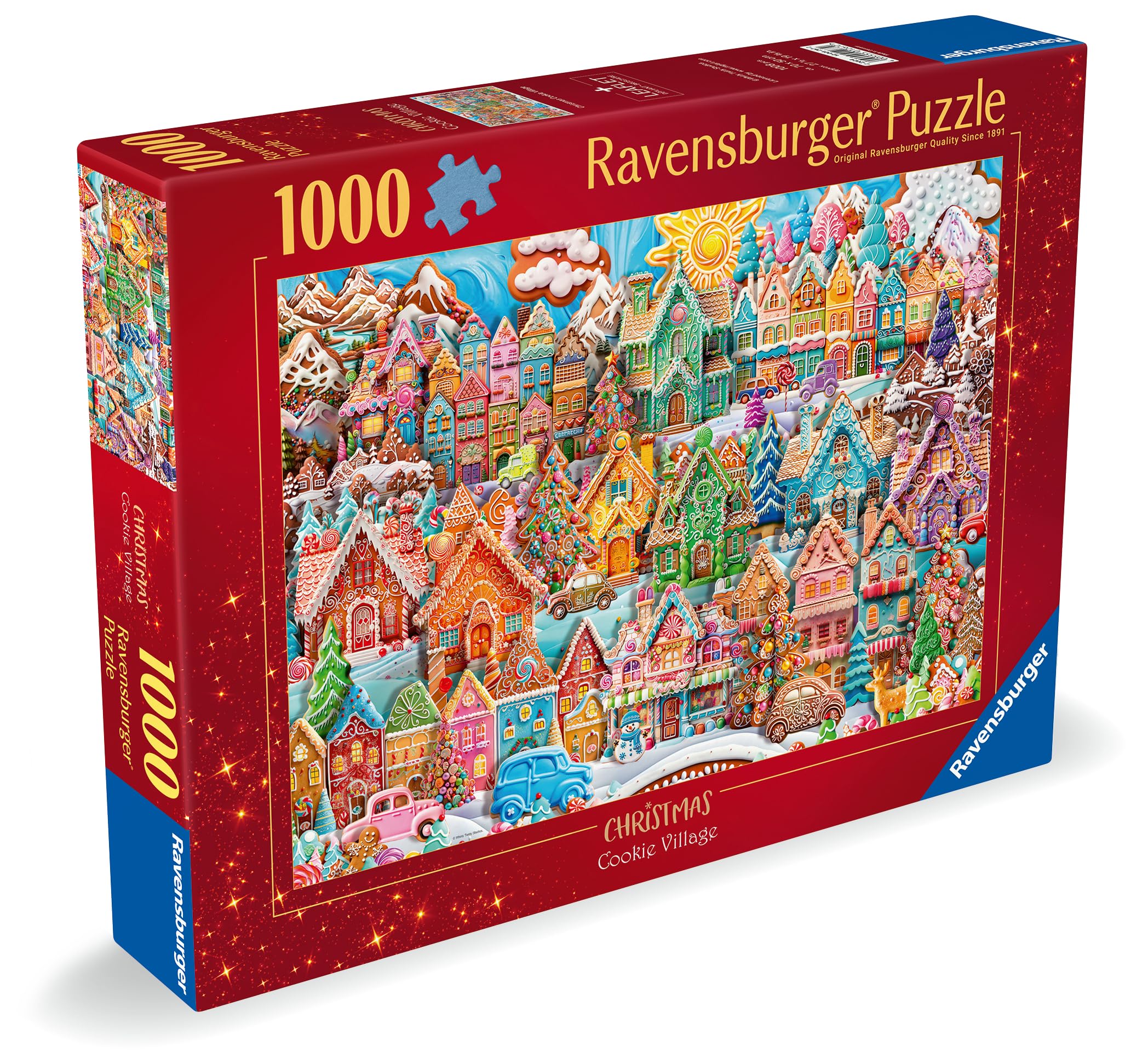 Ravensburger 2024 Christmas Cookie Village 1000 Piece Jigsaw Puzzles for Adults and Kids Age 12 Years Up