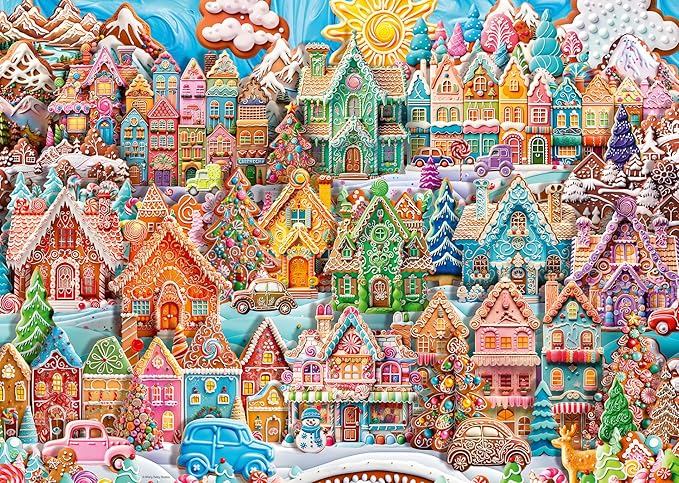 Ravensburger 2024 Christmas Cookie Village 1000 Piece Jigsaw Puzzles for Adults and Kids Age 12 Years Up