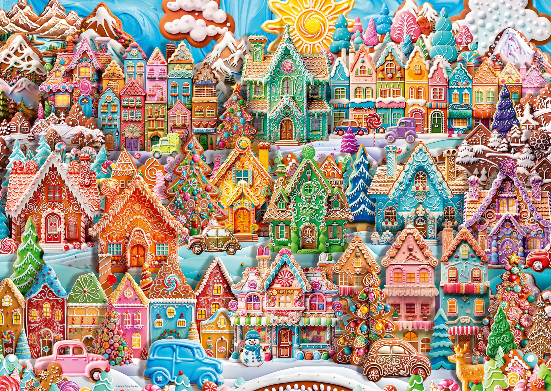 Ravensburger 2024 Christmas Cookie Village 1000 Piece Jigsaw Puzzles for Adults and Kids Age 12 Years Up