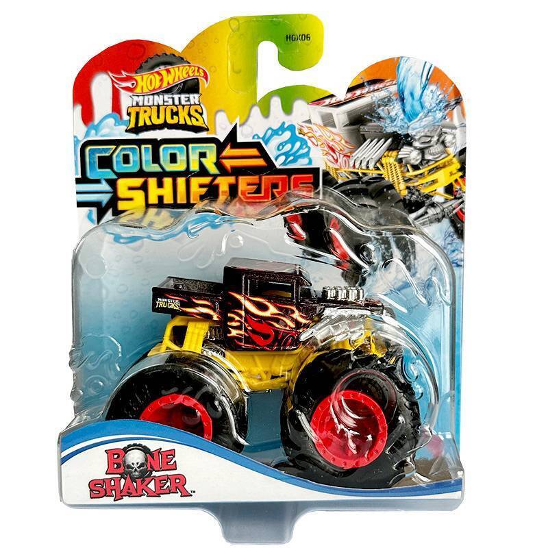Hot Wheels Monster Trucks Color/Colour Shifters 1:64 New Sealed select the best - BONE SHAKER