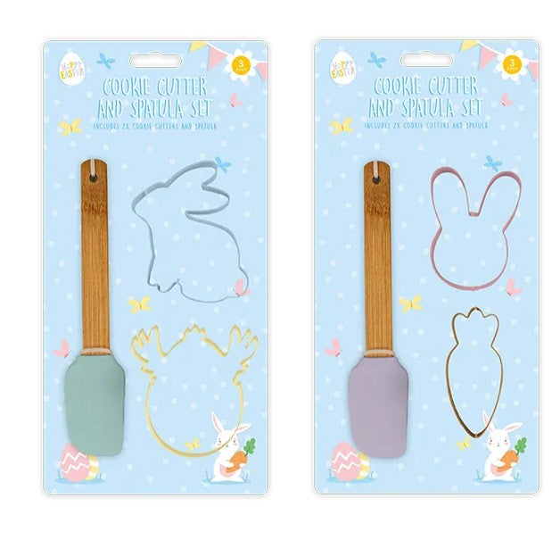 Easter Cookie Cutter & Spatula Set 3pk