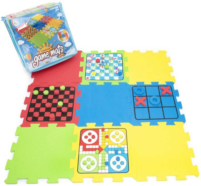 FOAM PLAY GAME MATS-IN ZIP BAG