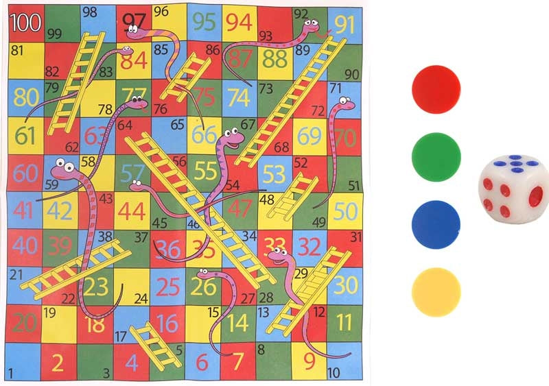 FUN TOYS - SNAKES AND LADDERS GAME